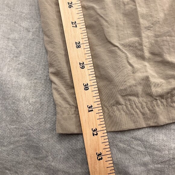 North Face Pants Men Large 34W x 32L‎ Tan Convertible Shorts Cargo Hike Nylon - Picture 10 of 14